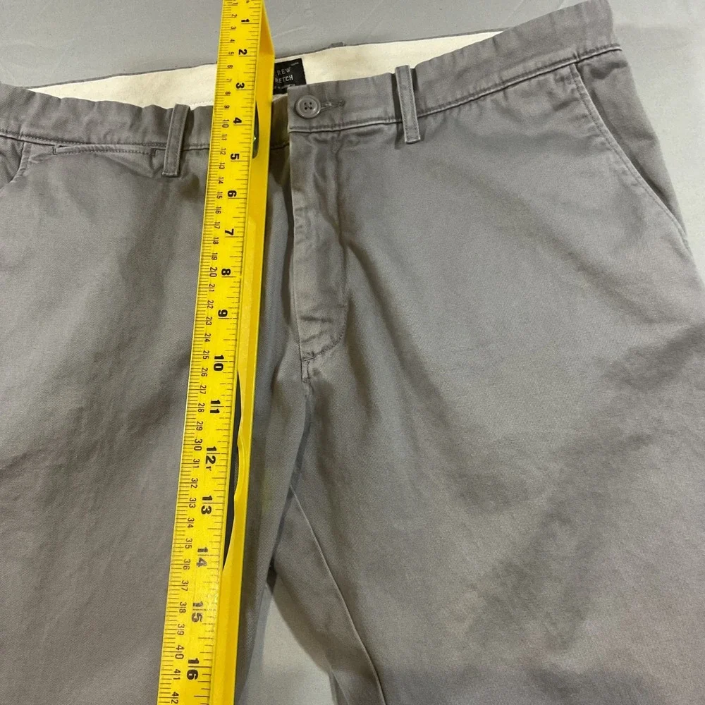 J.Crew Stretch 35x32 Chino Pants Men's Slim Straight Casual Business Khaki